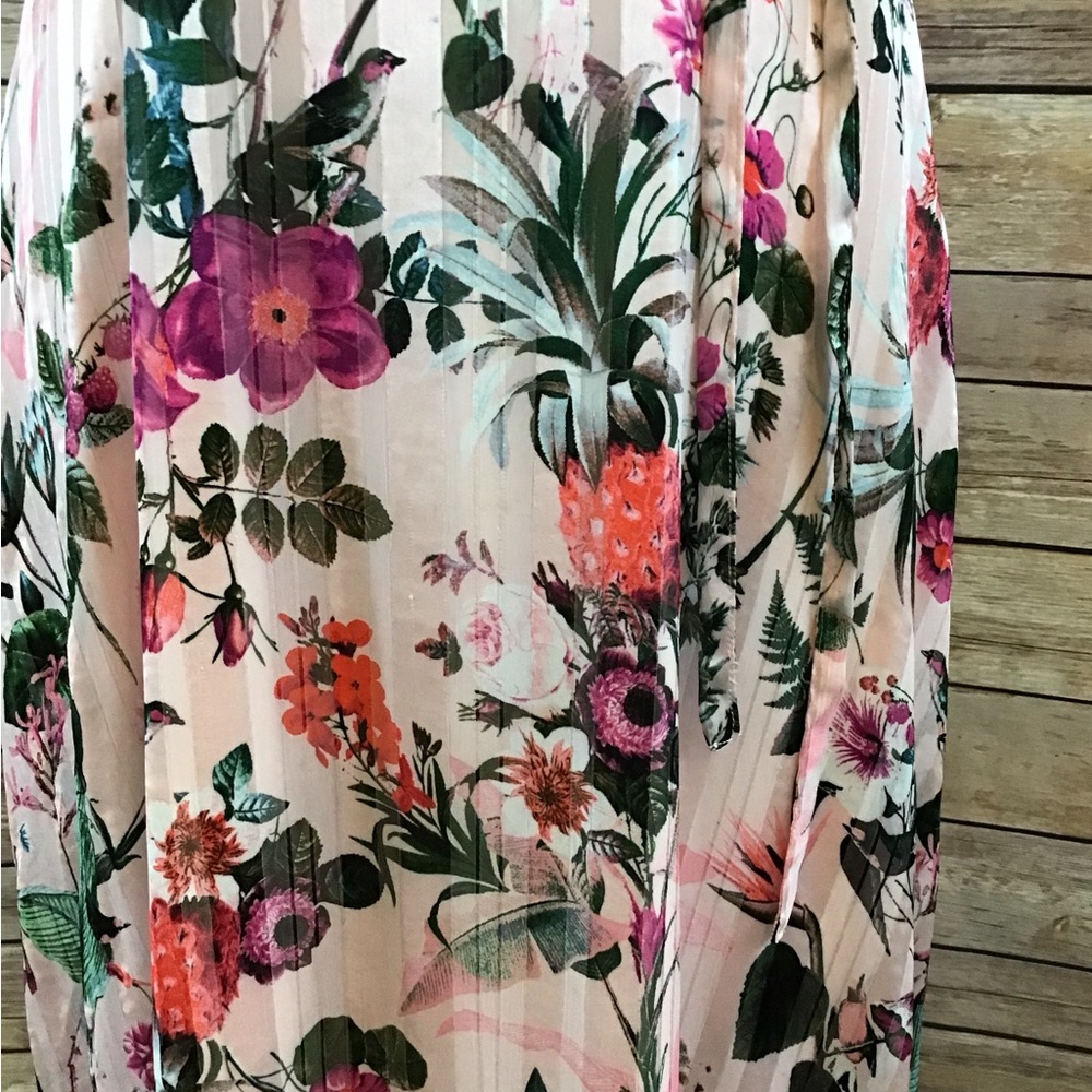 Banana Republic Pink and Green Midi Sundress - Picture 2 of 9